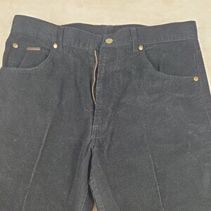 Peter Christian Corduroy Pants Black W34 L28 100% Cotton